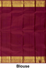 Pure olive silk saree for wedding