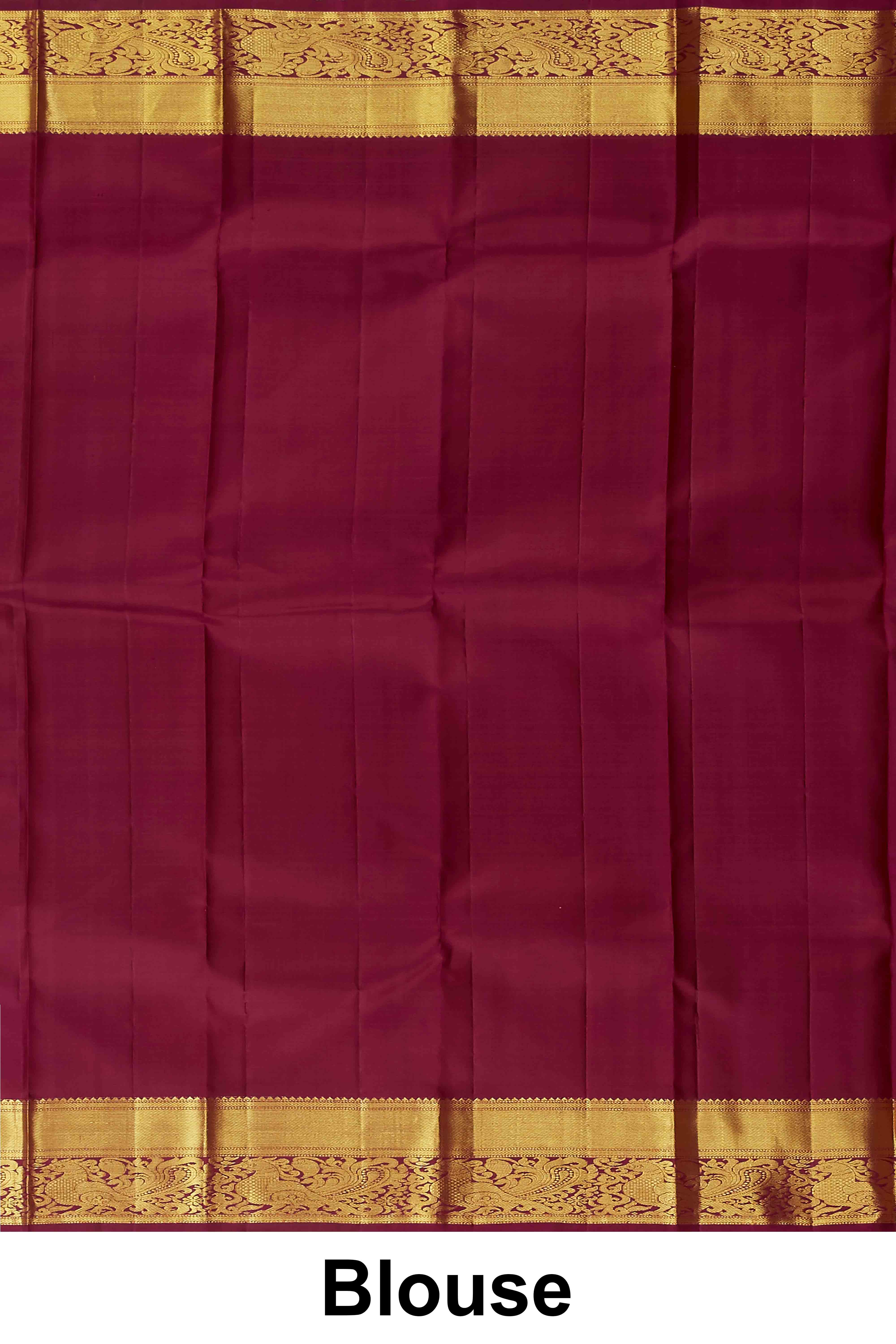 Pure olive silk saree for wedding
