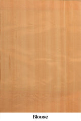 Pure peach bridal silk saree