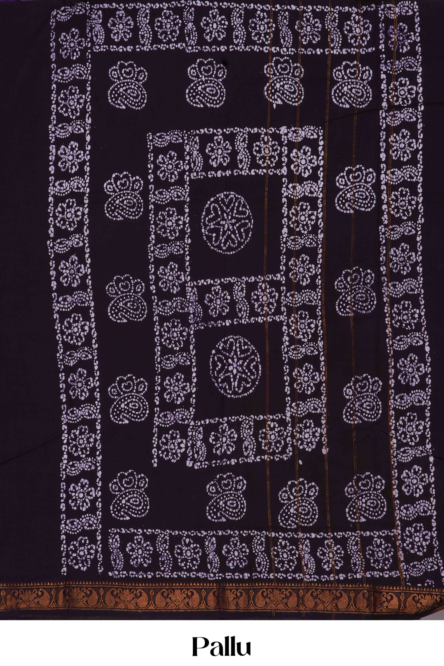 Purple Bandhani design detailing