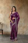 Purple Designer Sarees