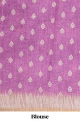 Purple casual linen sarees