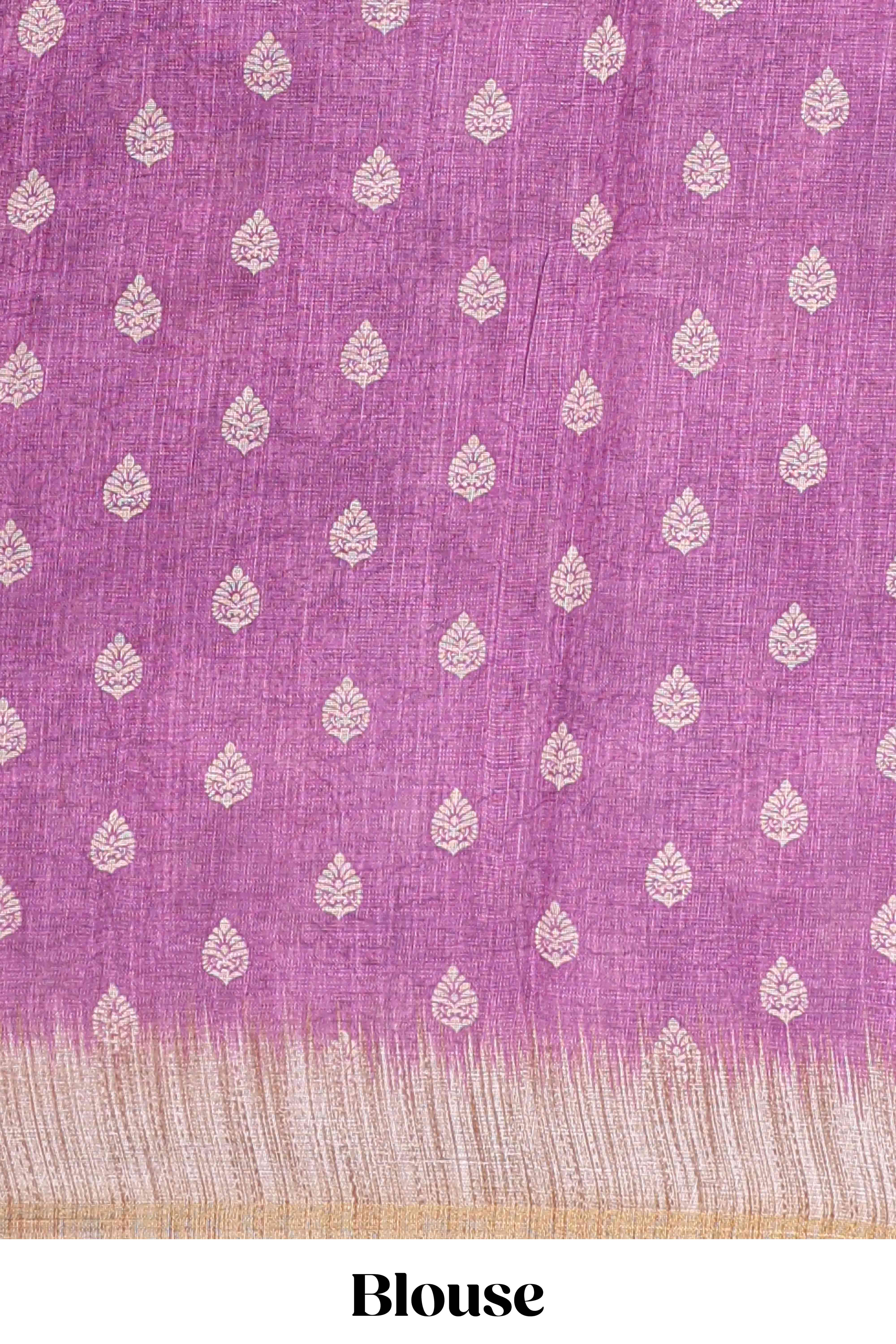 Purple casual linen sarees