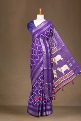 Purple dola silk weave