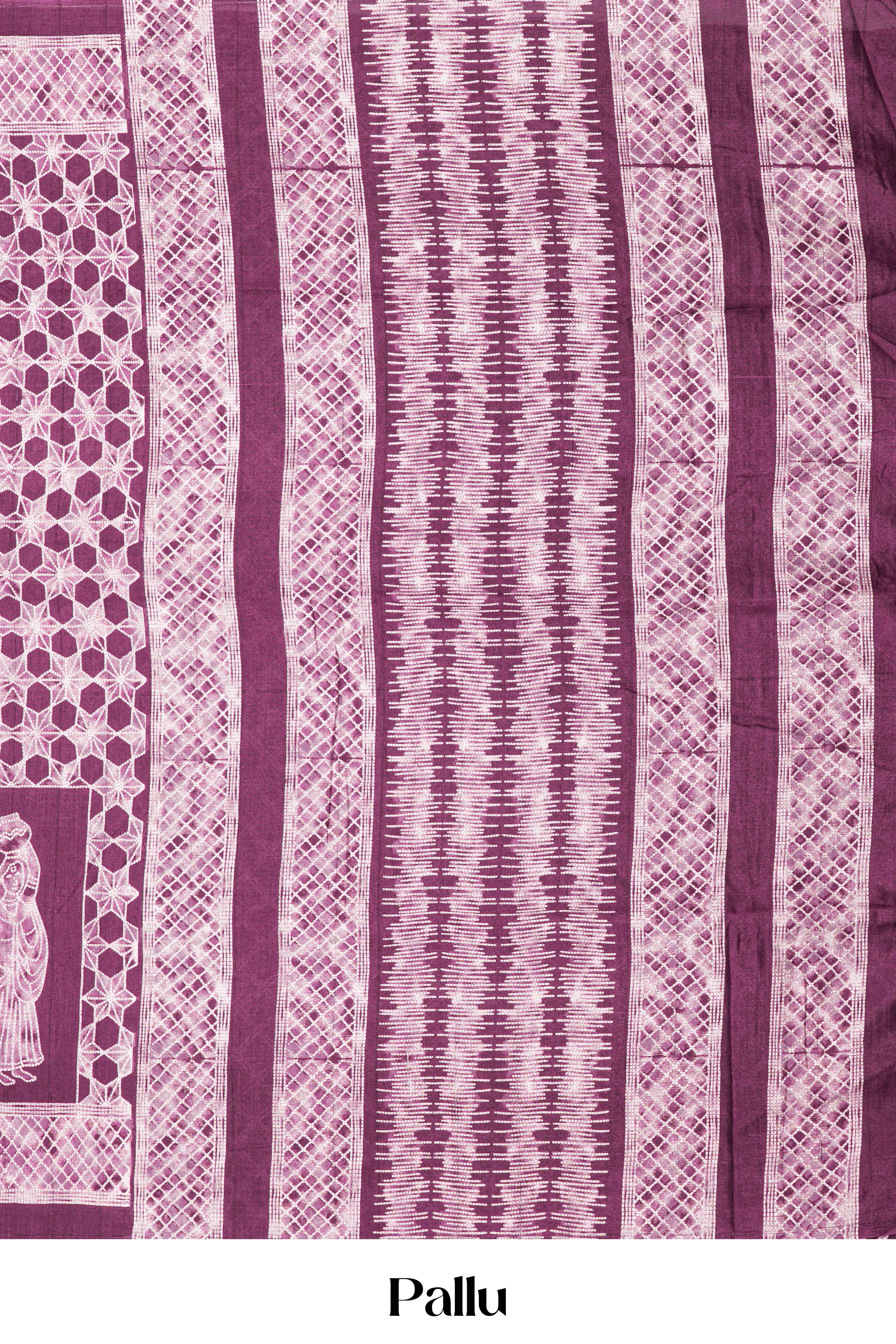 Purple elegant linen drape