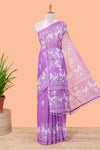 Purple festive printed saree