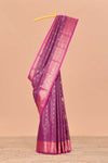 Purple semi soft silk