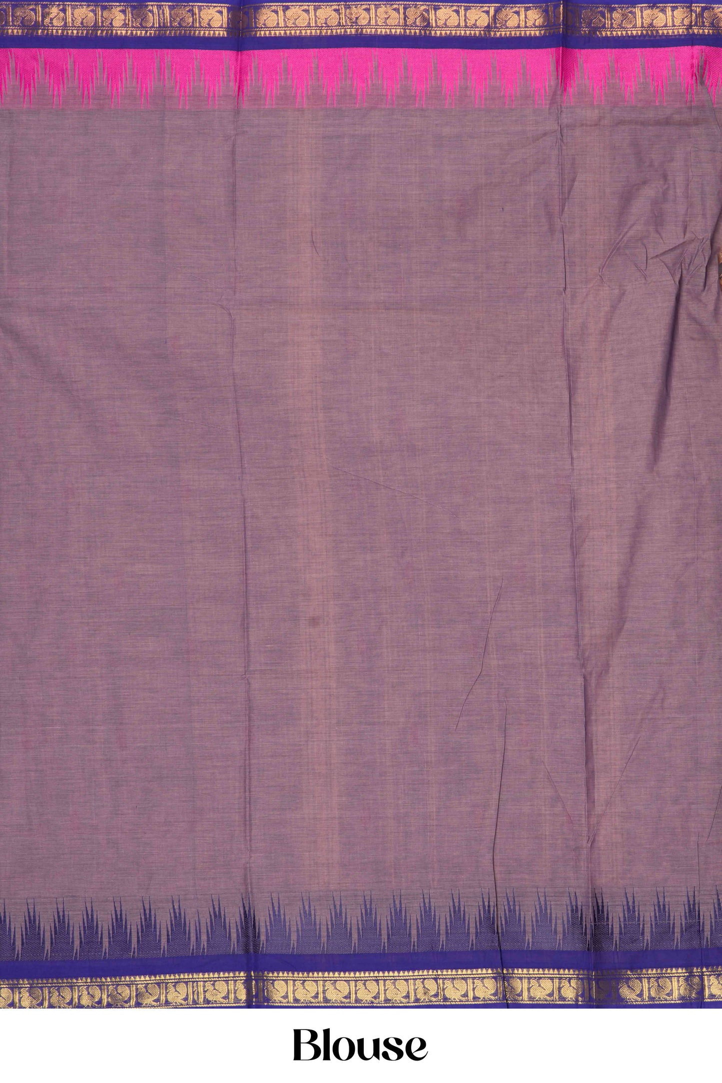 Purple thread butta cotton saree