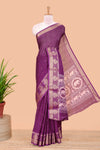 Purple viscose dola silk