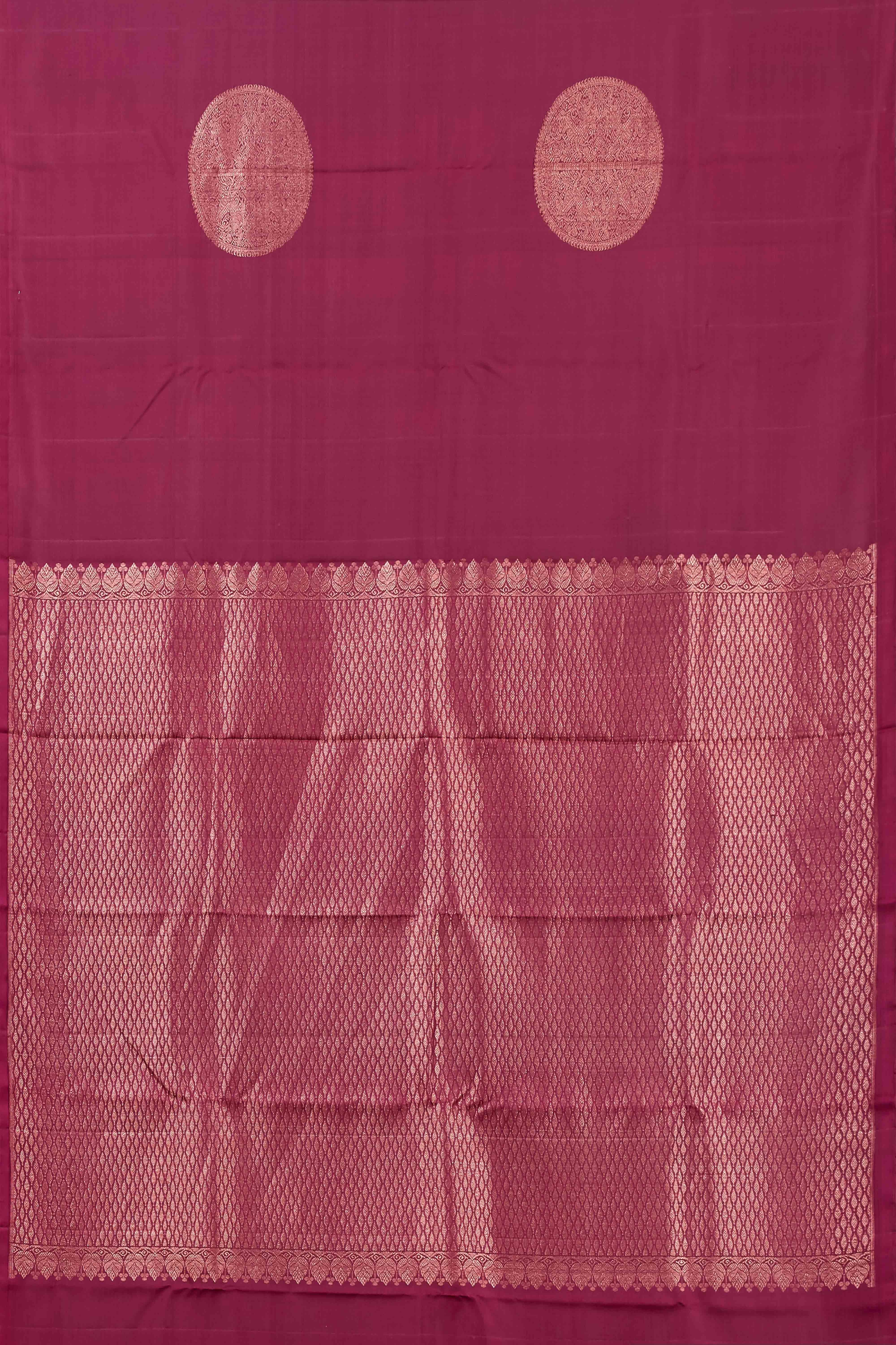 Purple zari motif silk saree