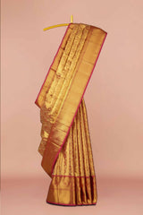 Rani gold bridal kanchipuram silk saree