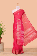 Red viscose dola silk