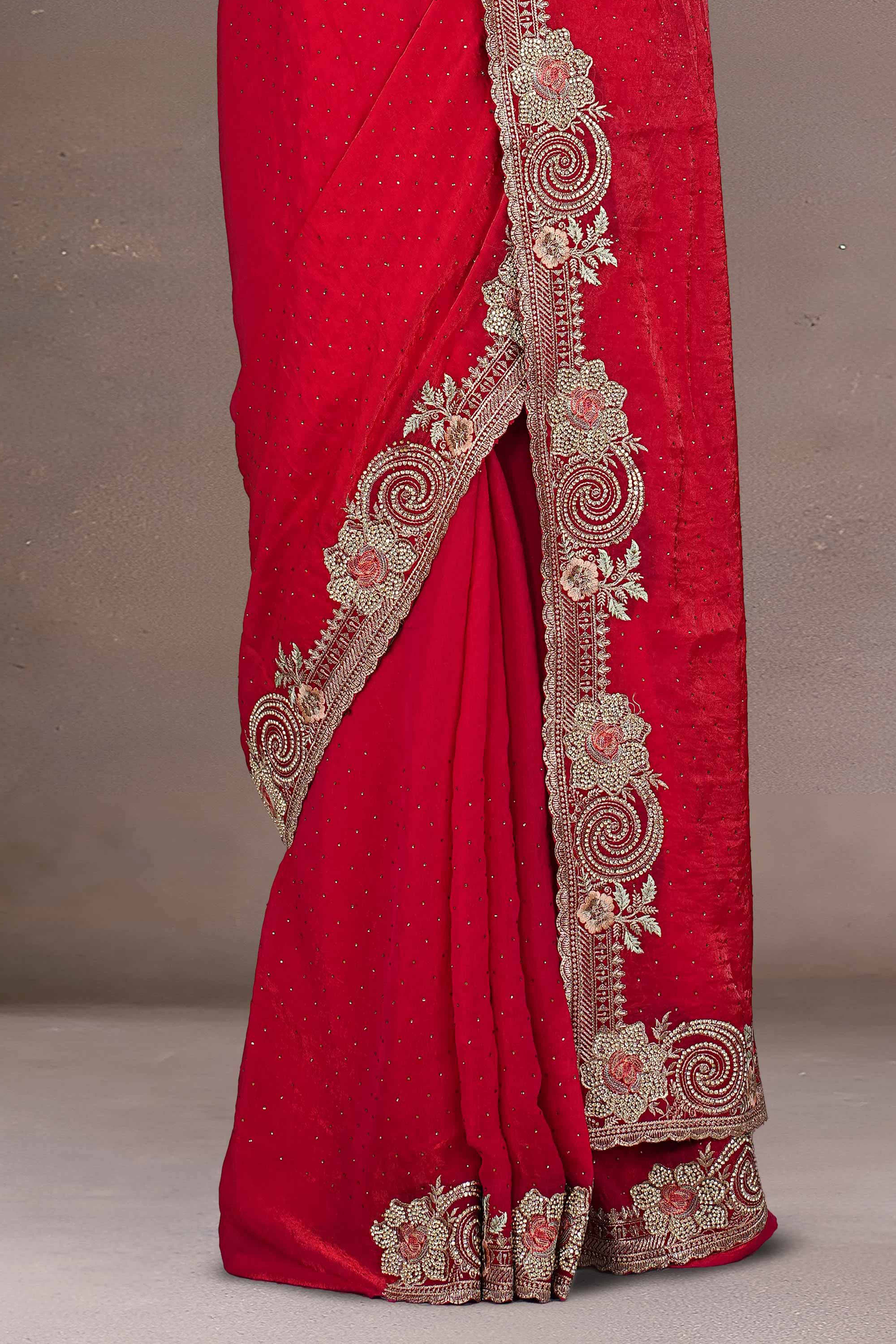 Rich red lustrous texture