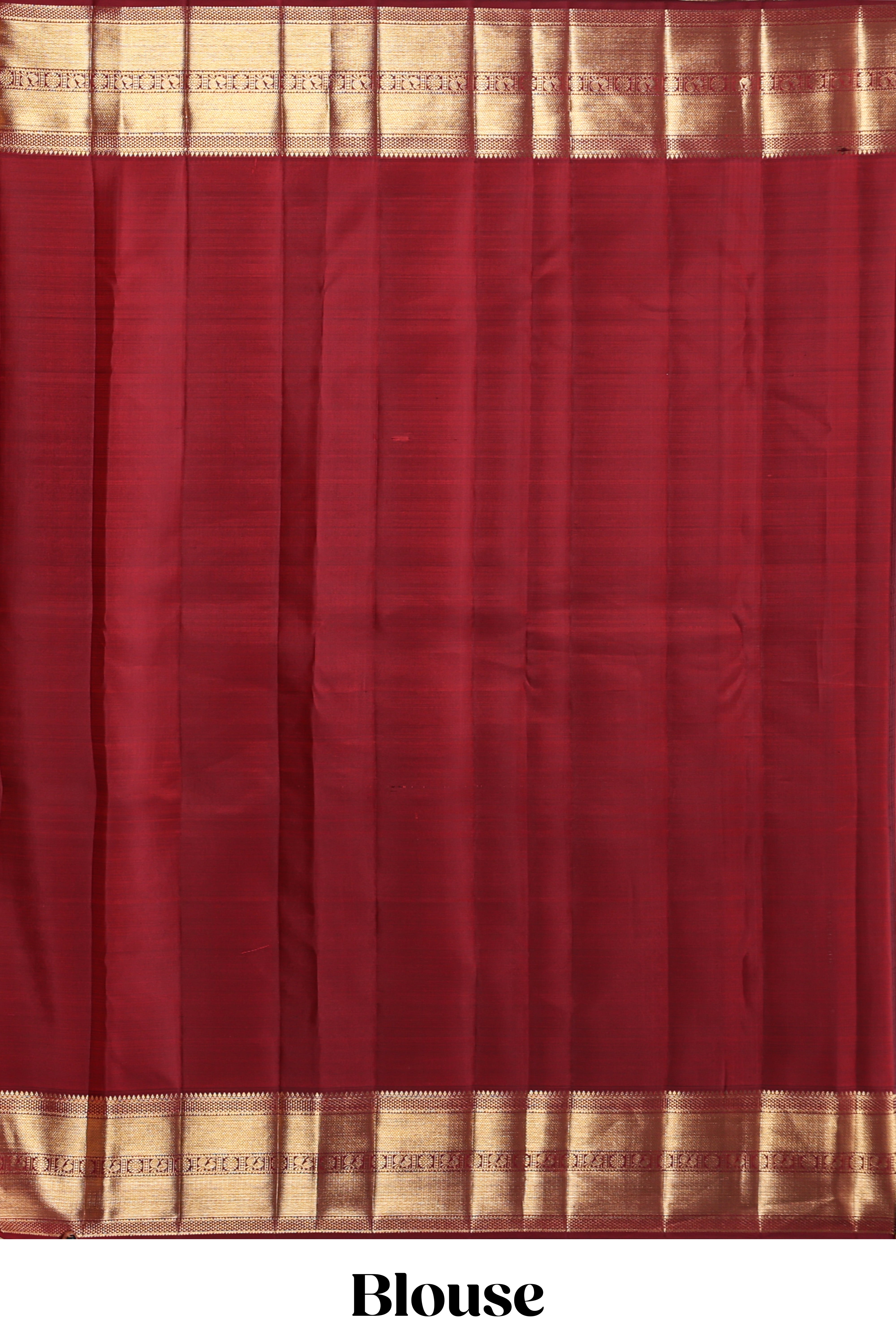 Maroon birds zari design swayamvara pattu saree with self zari border and matching blouse