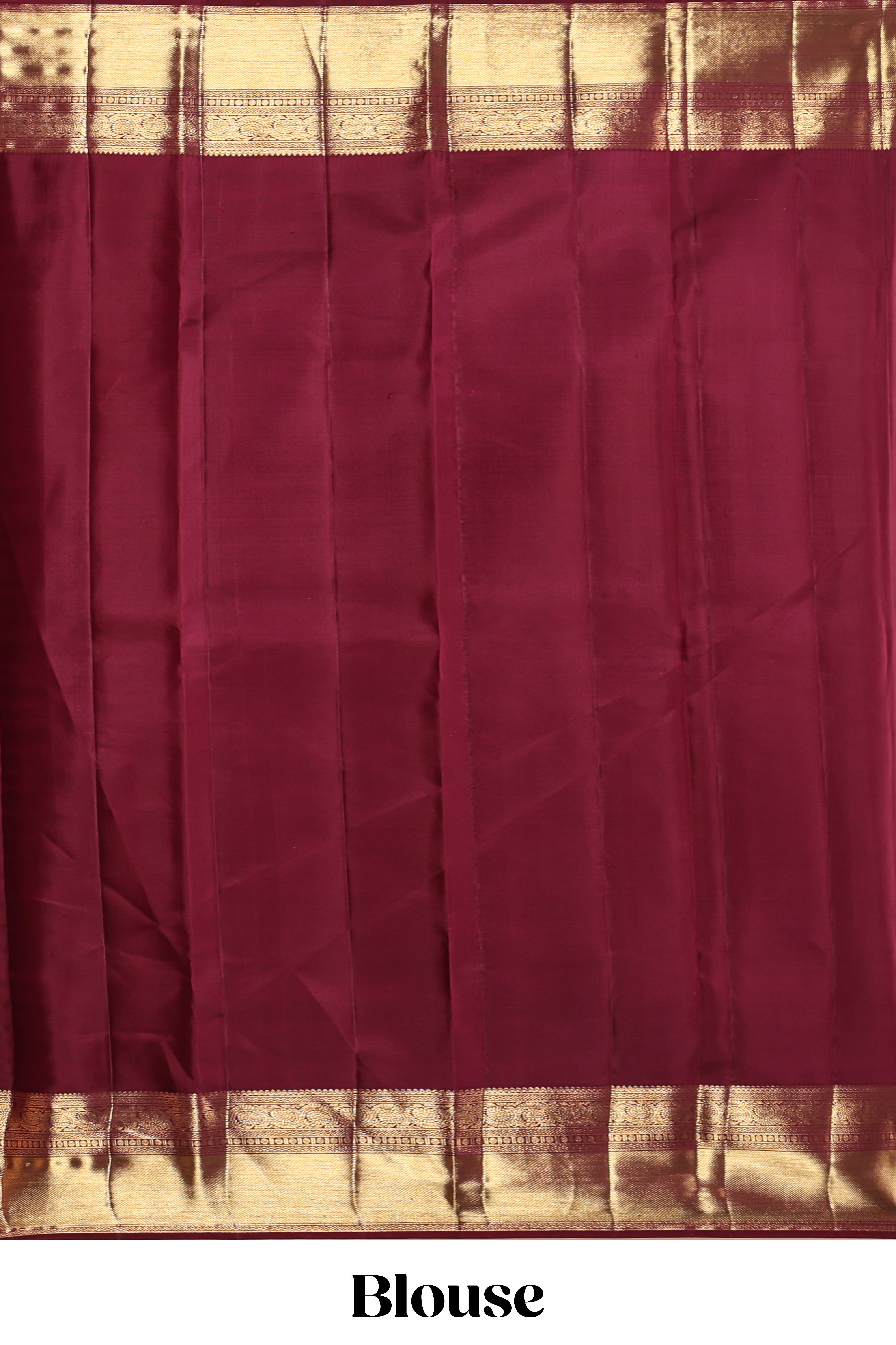 Maroon floral vine zari design swayamvara pattu saree with self zari border and matching blouse