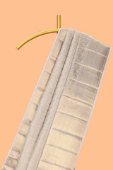 Beige unique bird zari design swayamvara pattu saree with self zari border and matching blouse