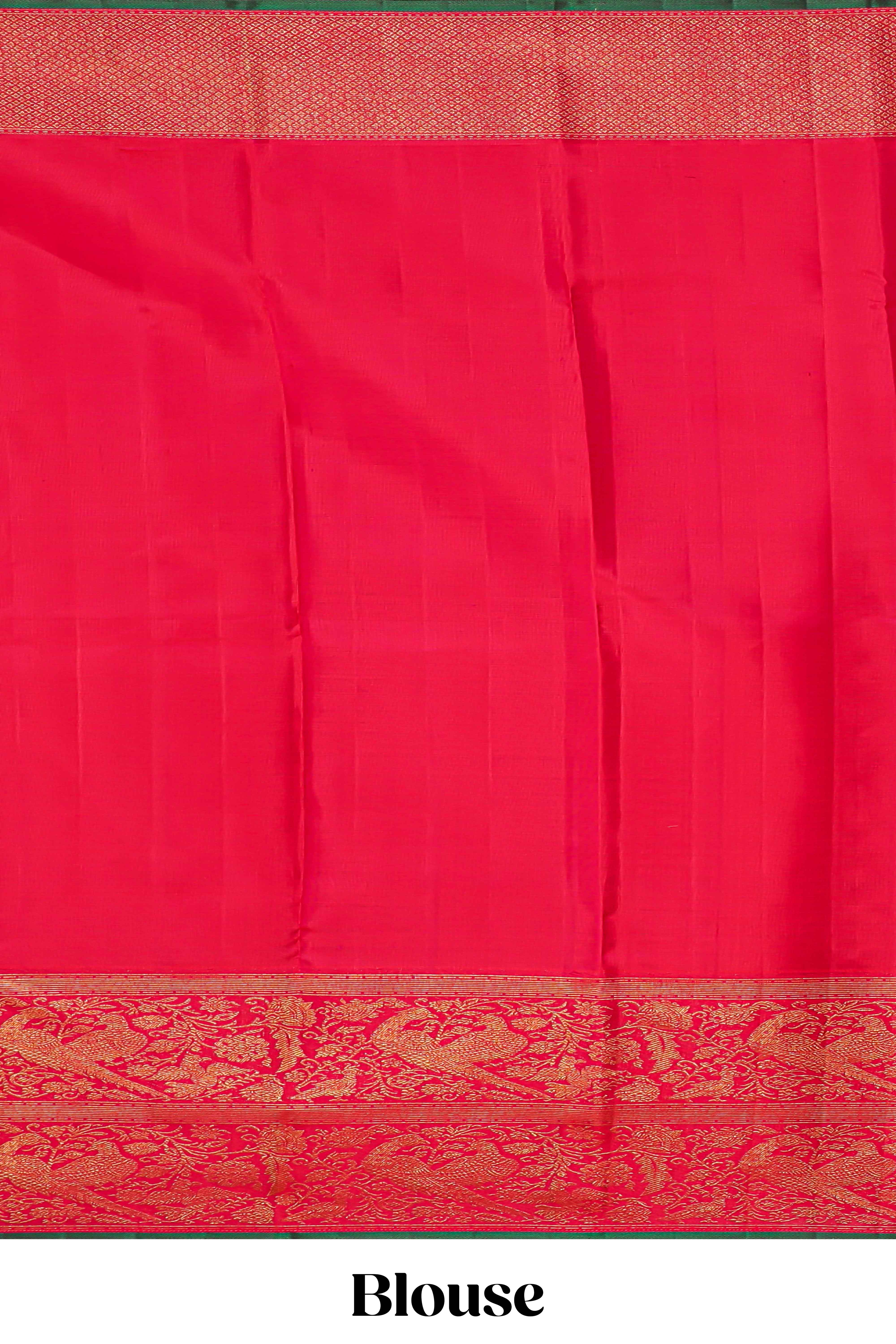 Light pink floral zari butta designed swayamvara pattu saree with contrast floral zari design border and pallu along with plain blouse
