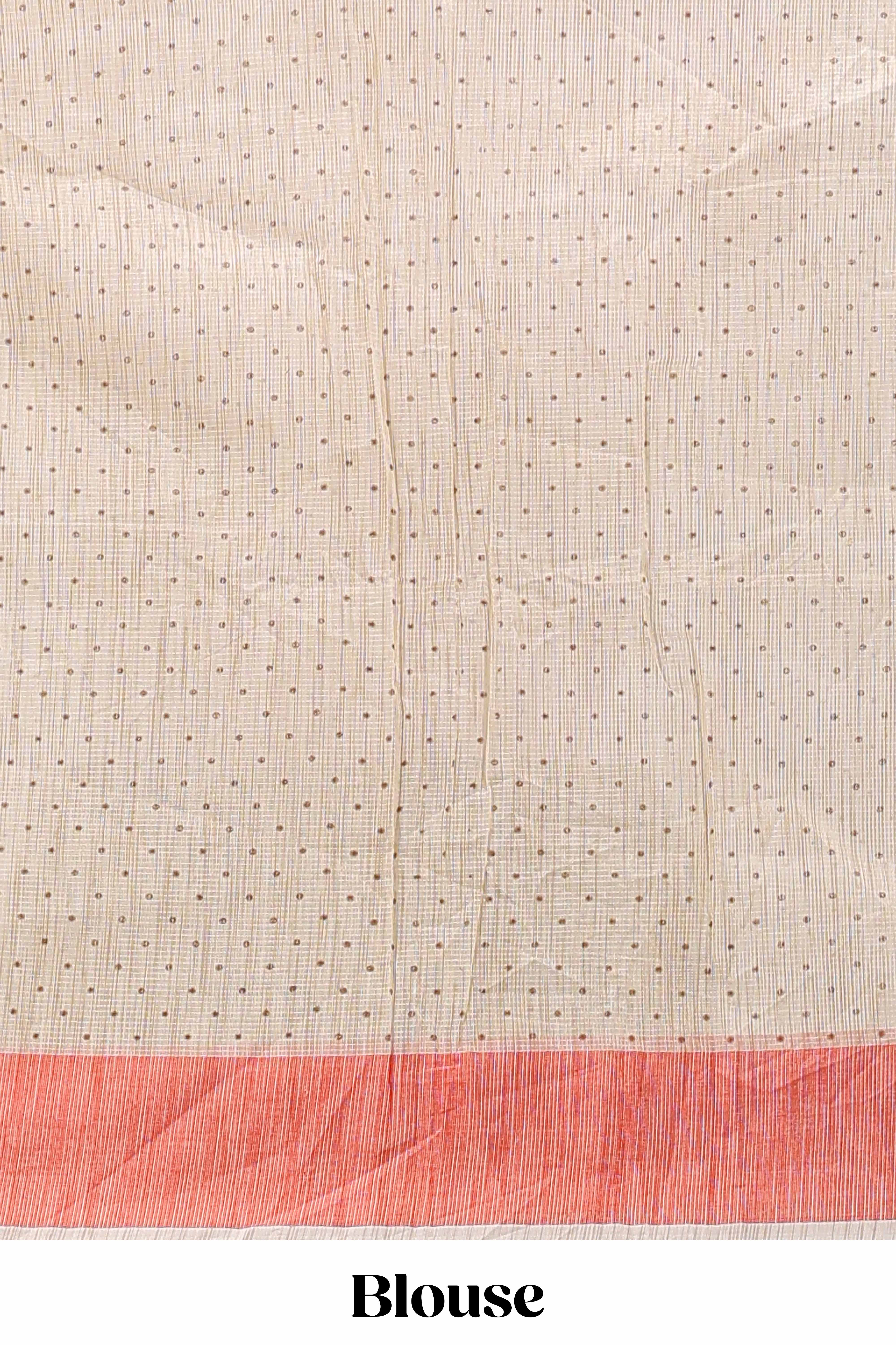 Sandal Casual Wear Kota Cotton Saree