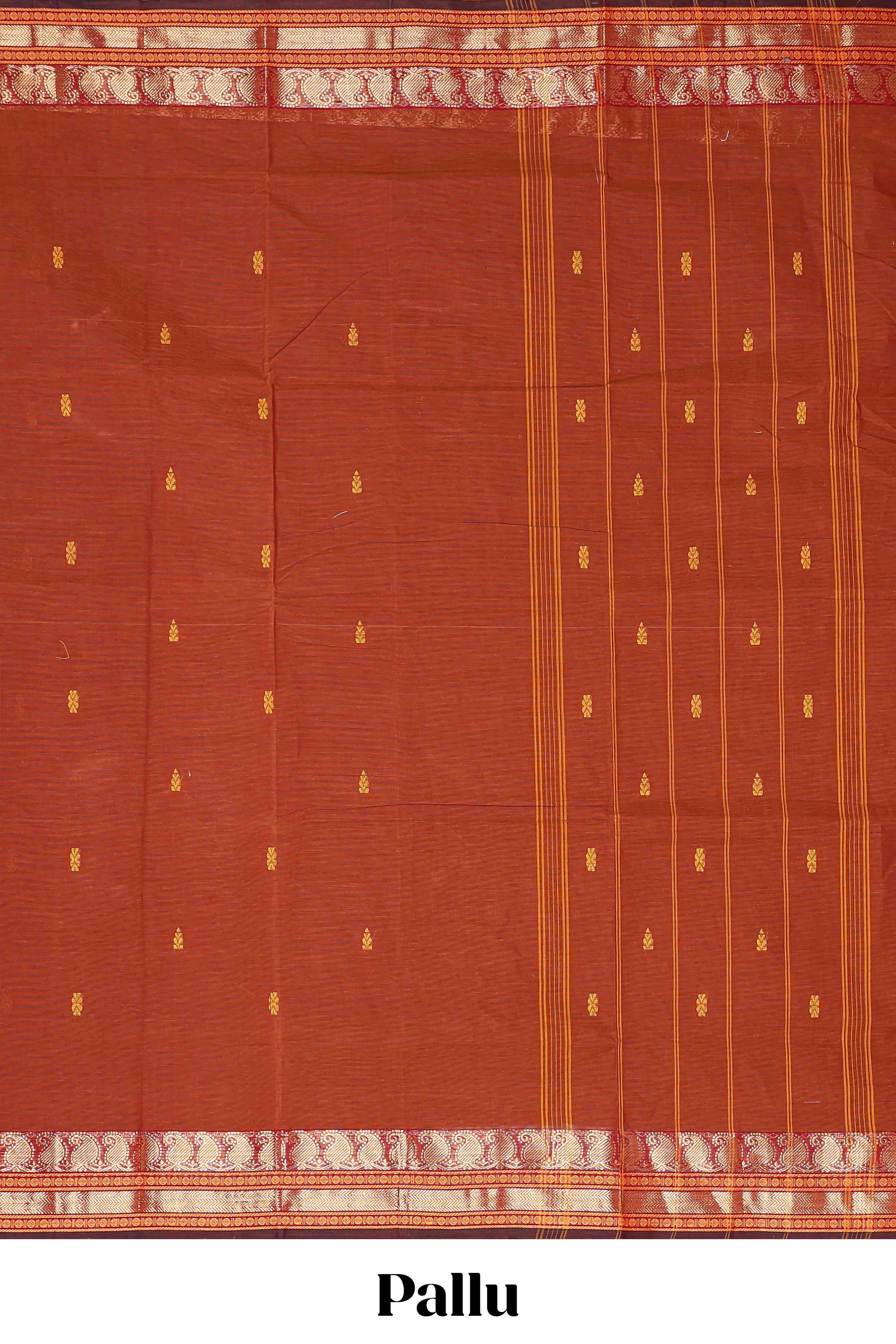 Sandal casual chettinad cotton saree