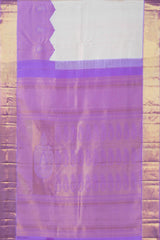 Sandal jacquard silk saree
