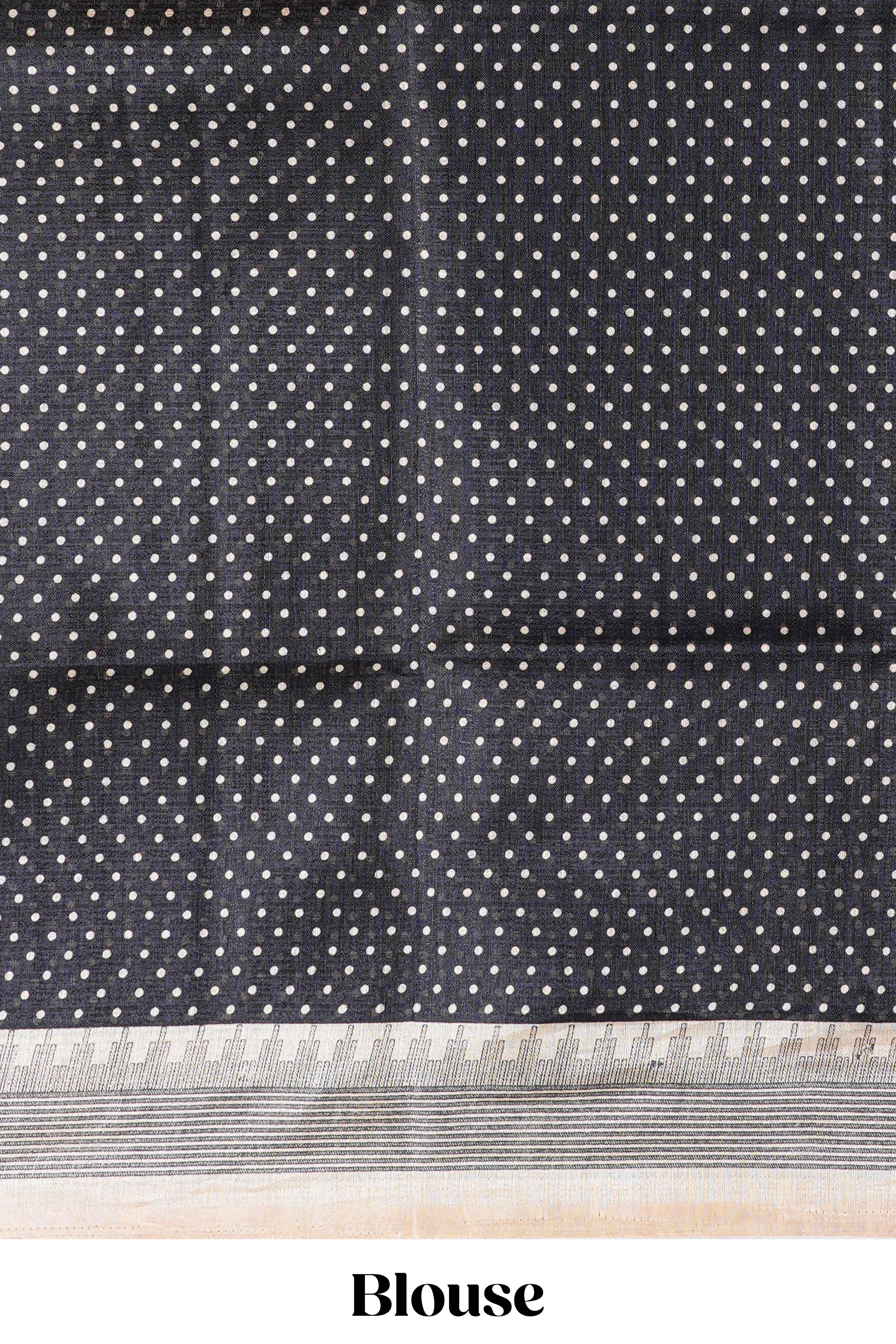 Sandal khadi cotton traditional weave saree