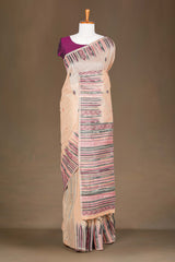 Sandal thread butta cotton saree