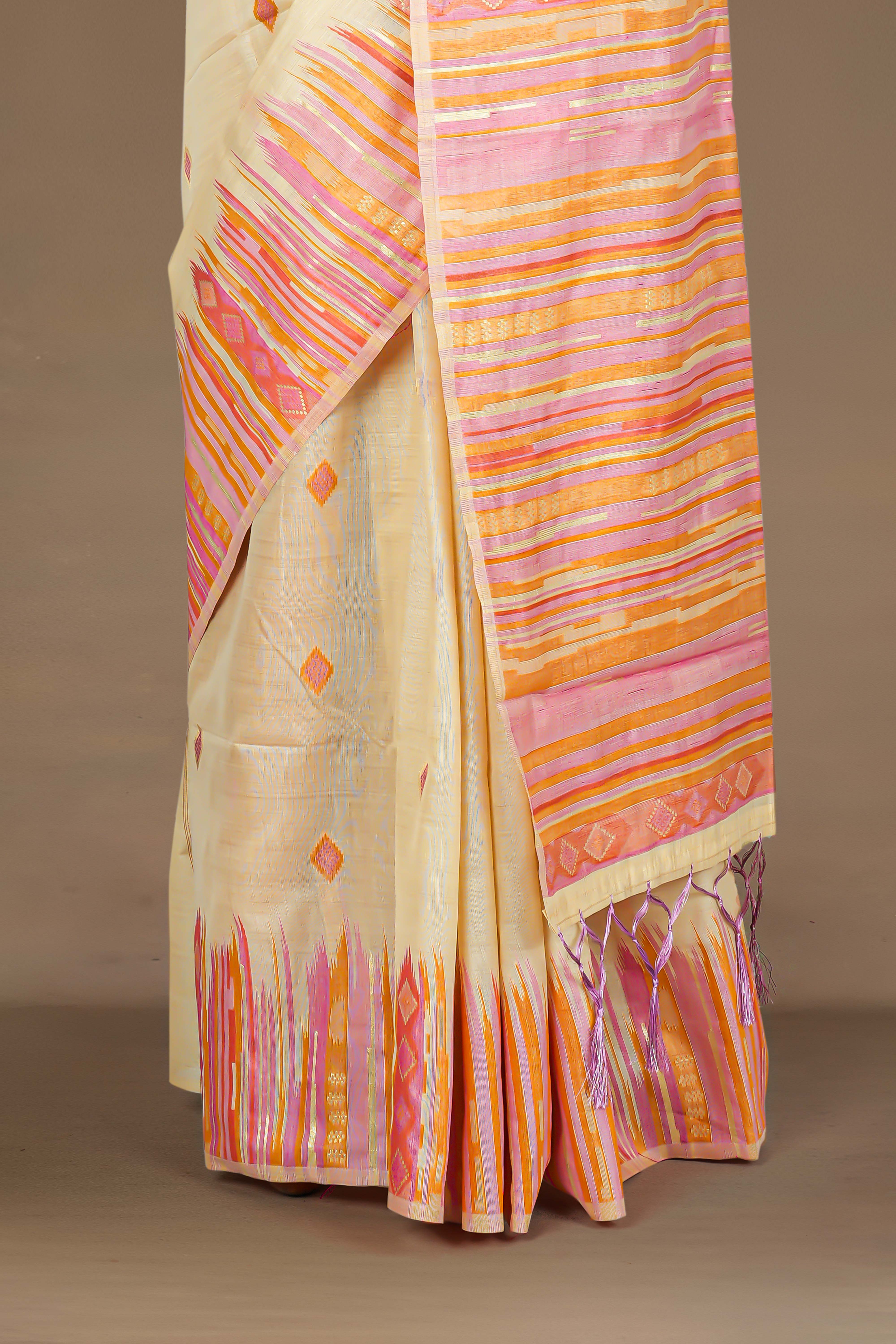 Sandal woven festive drape