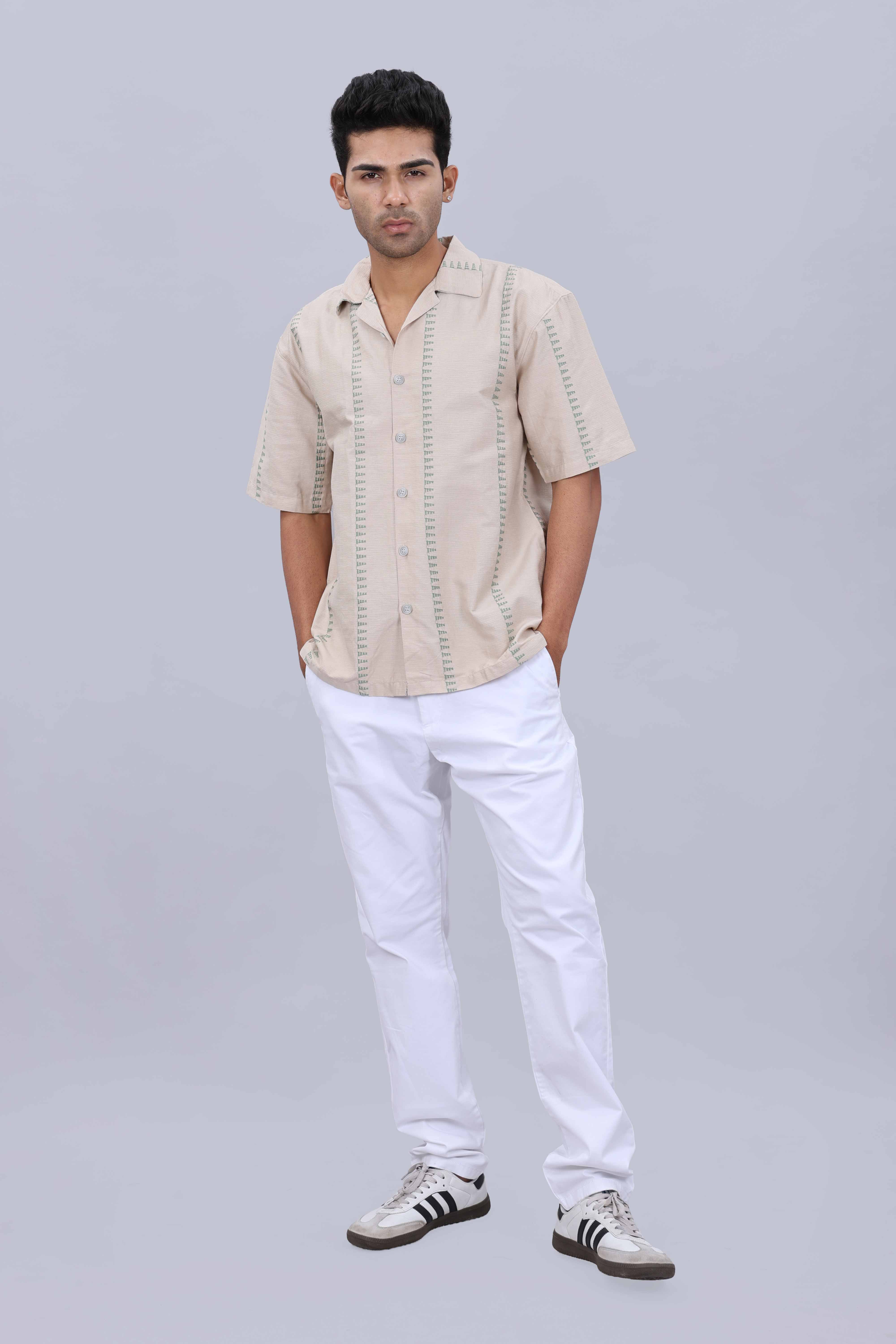 Satin casual fashion shirt