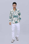 Satin fabric mens shirt