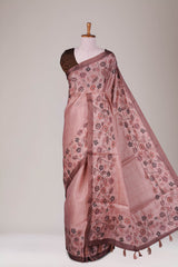 Satin tussar fabric