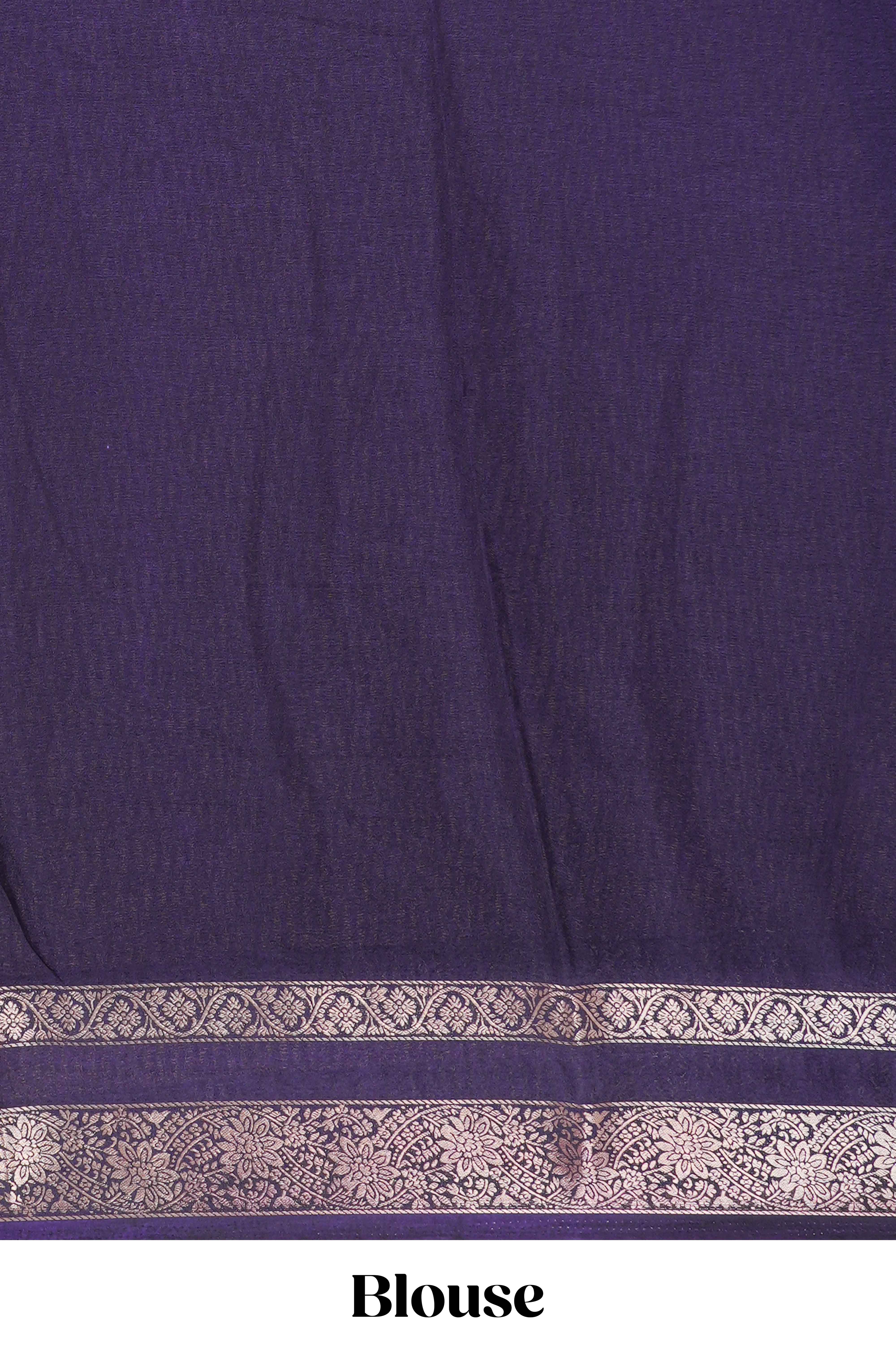 Semi chiffon elegant saree