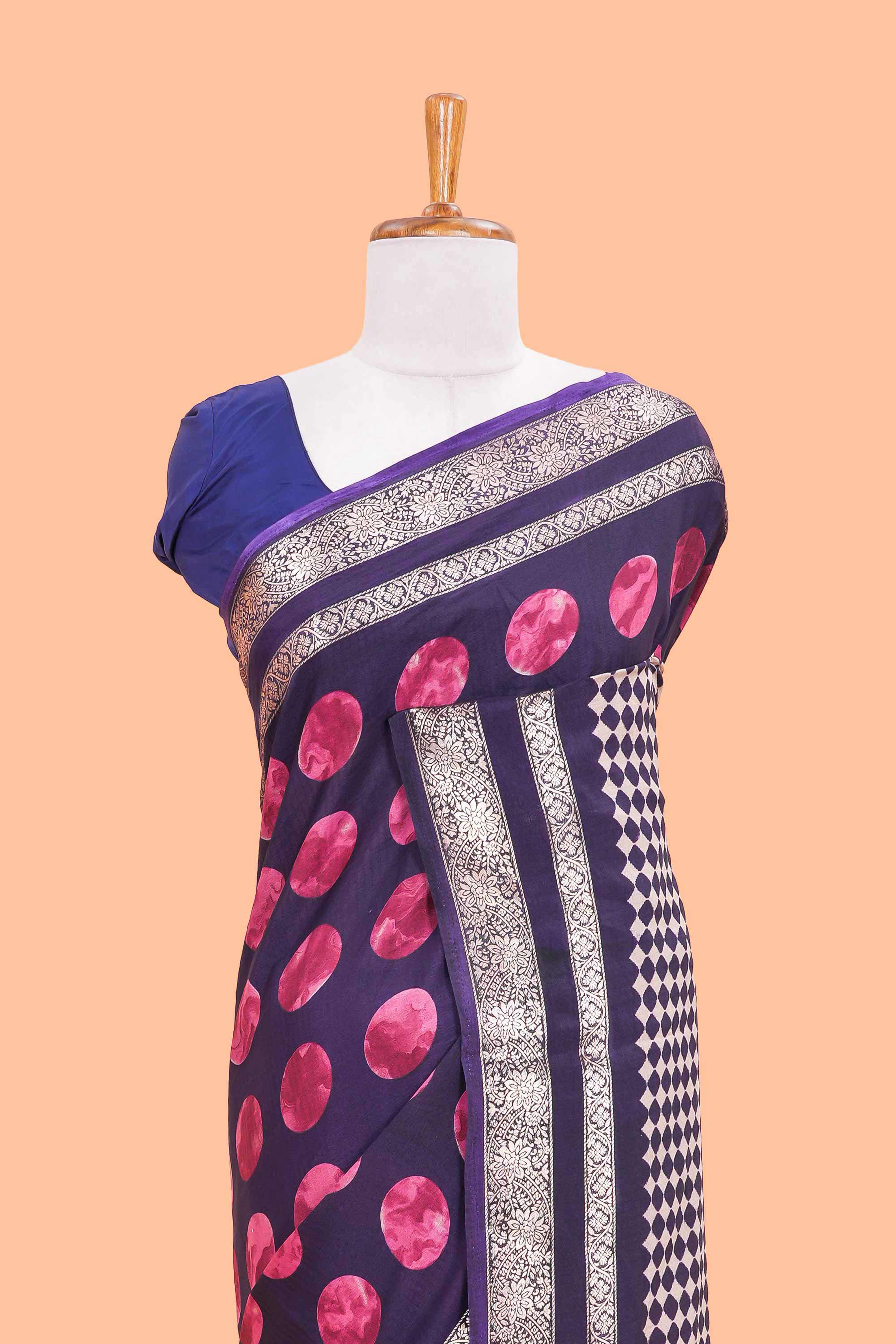 Semi chiffon retta petta saree