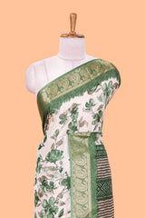 Silk floral pattern work