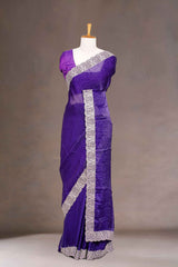 Silver thread embroidery