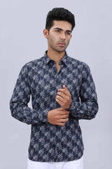 Slim fit weave shirt