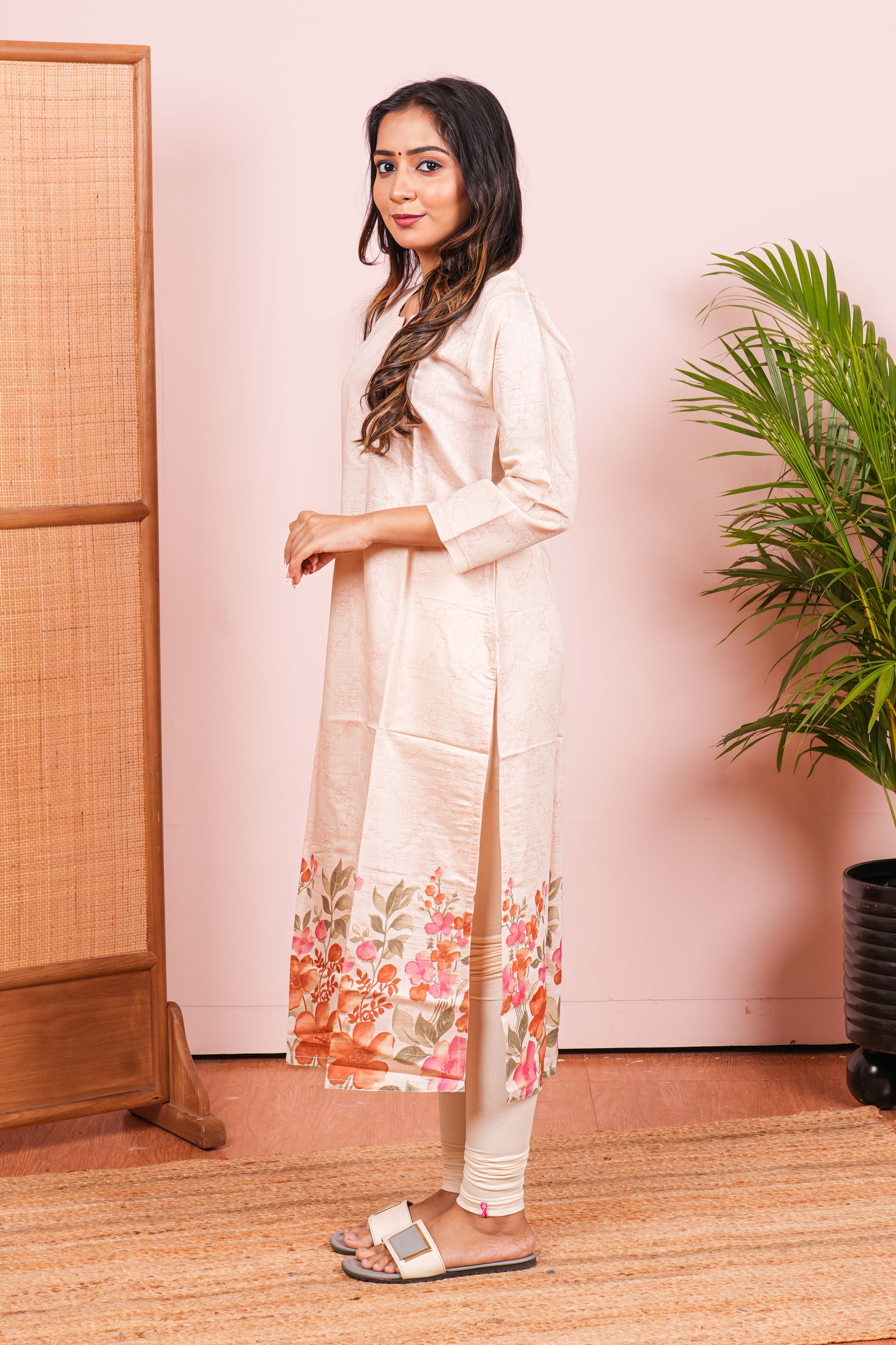 Soft floral cotton outfit
