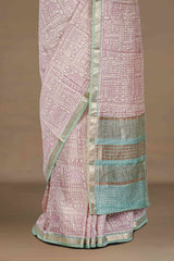 Soft textured drape saree