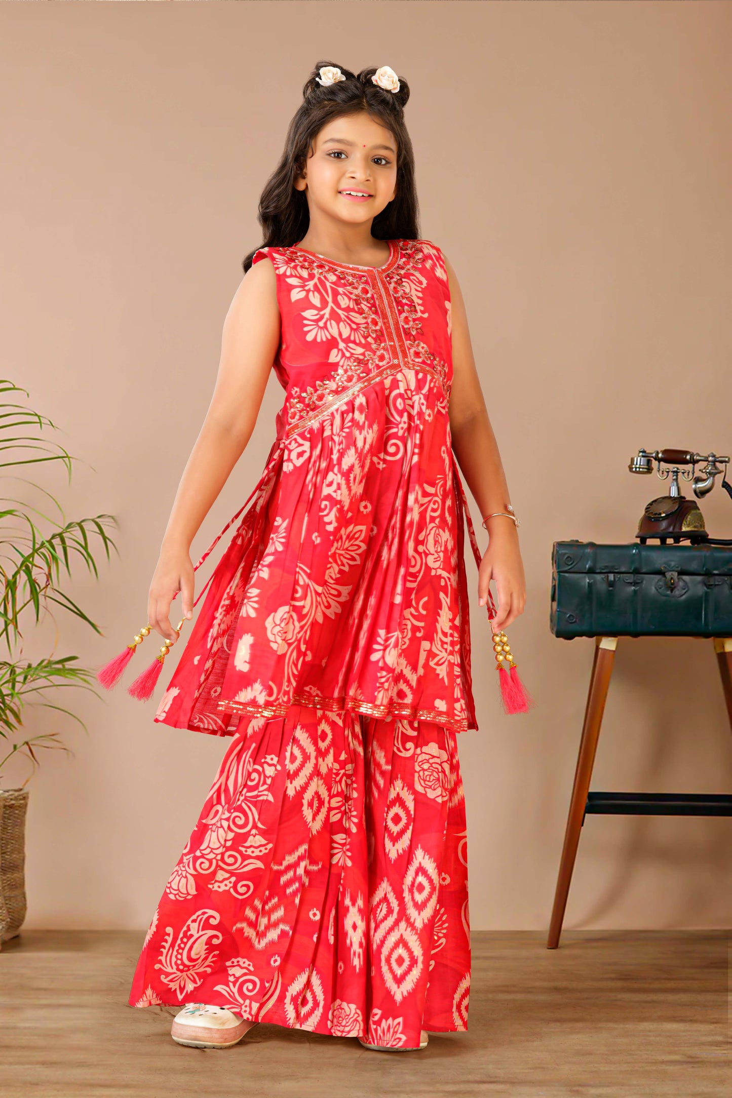 Stylish alia cut traditional fashion