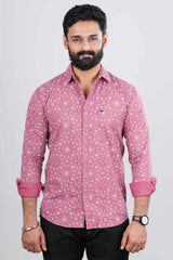 Stylish pink mens shirt