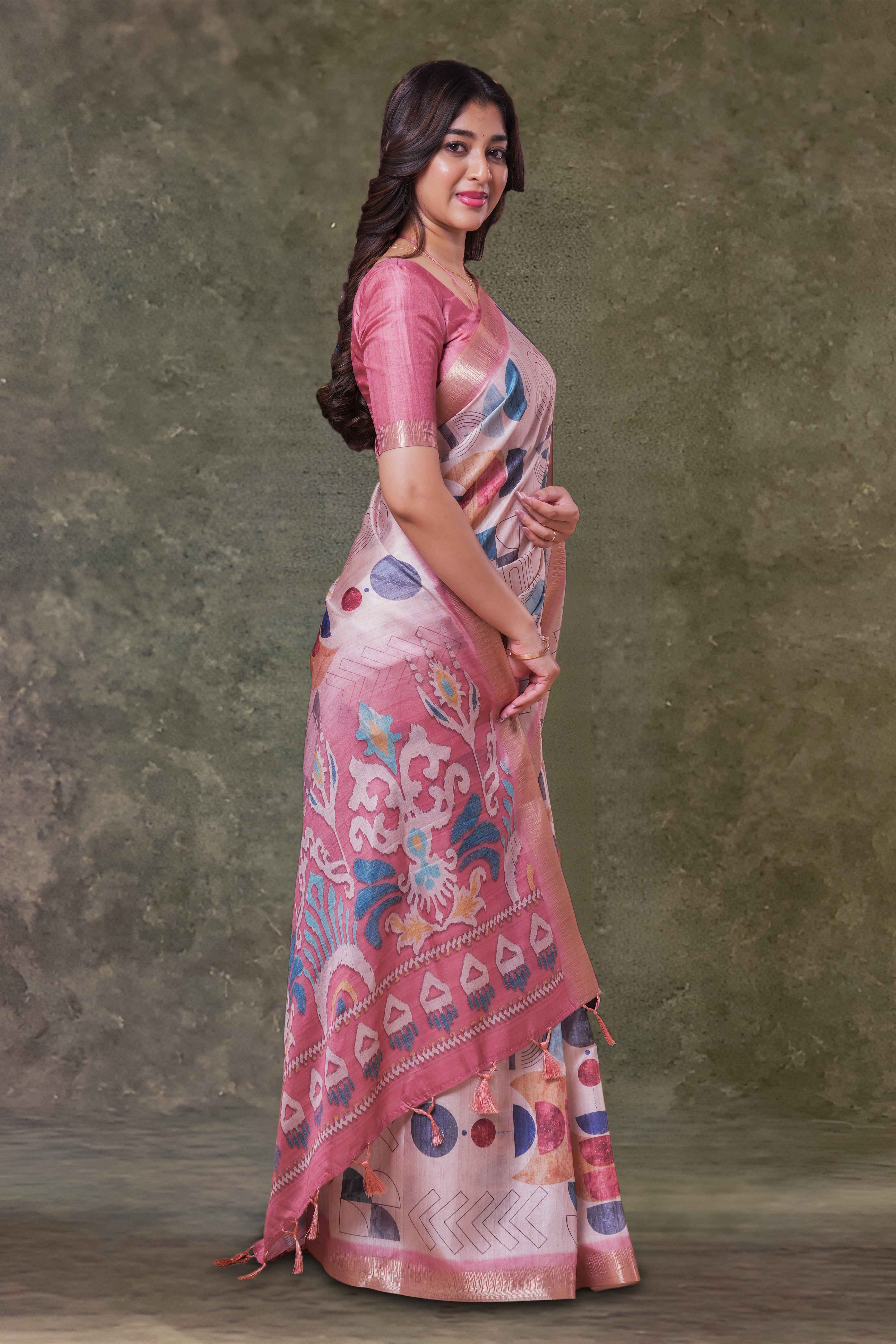 Stylish sandal ethnic drape