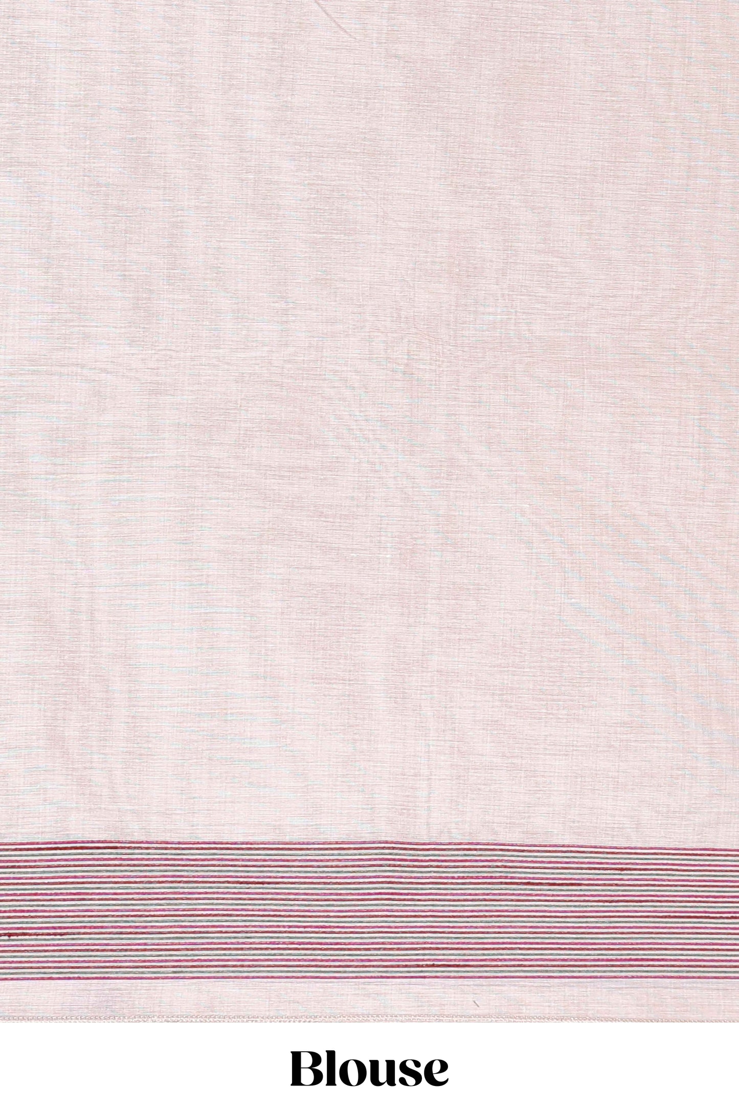 Borderless cream munga cotton saree with floral butta and village themed printed pallu