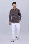 Textured cotton fashion shirt