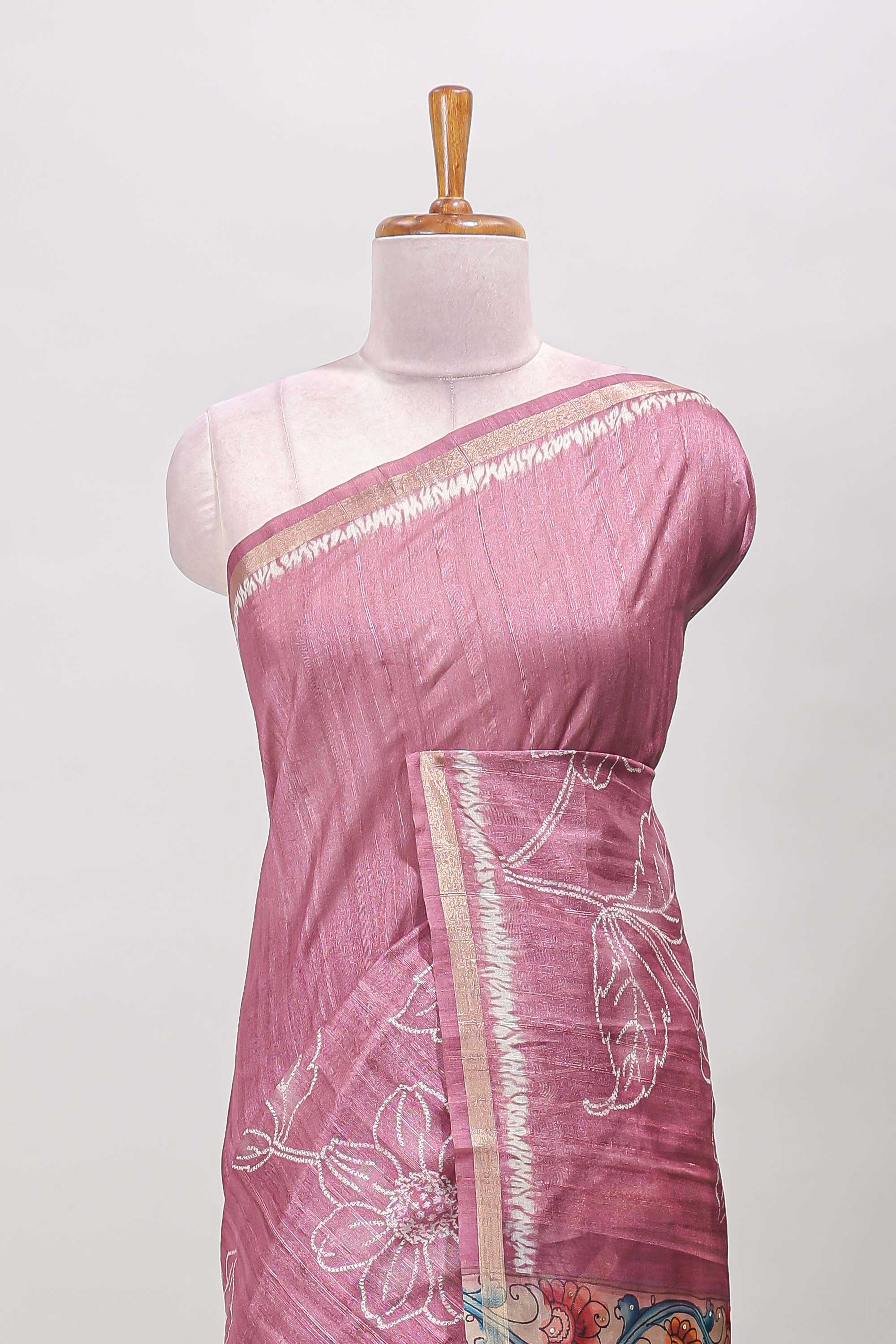 Tone on tone zari border