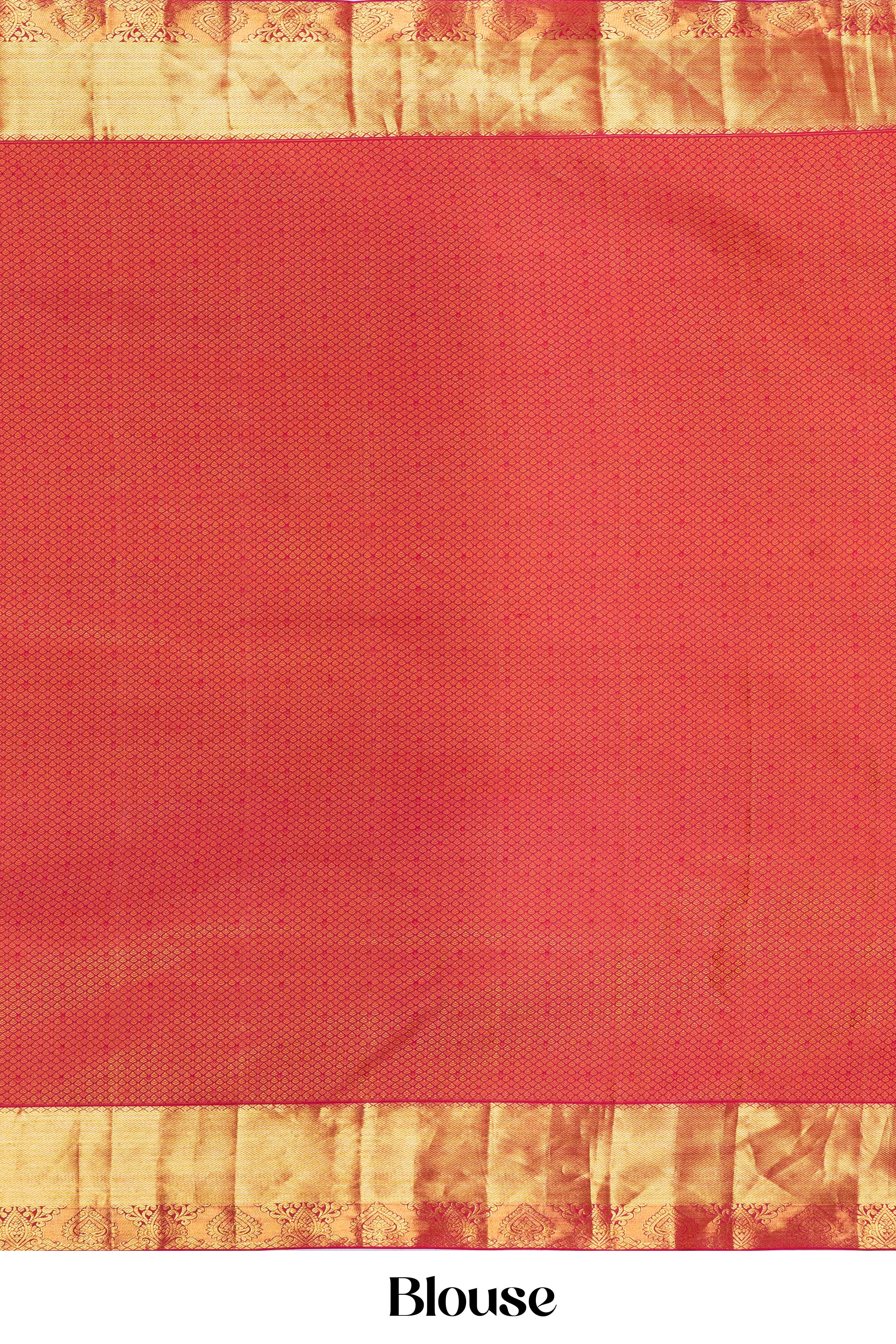 Traditional blue silk saree
