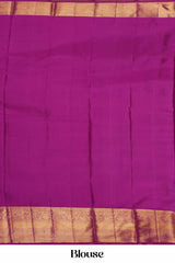 Traditional cream silk saree