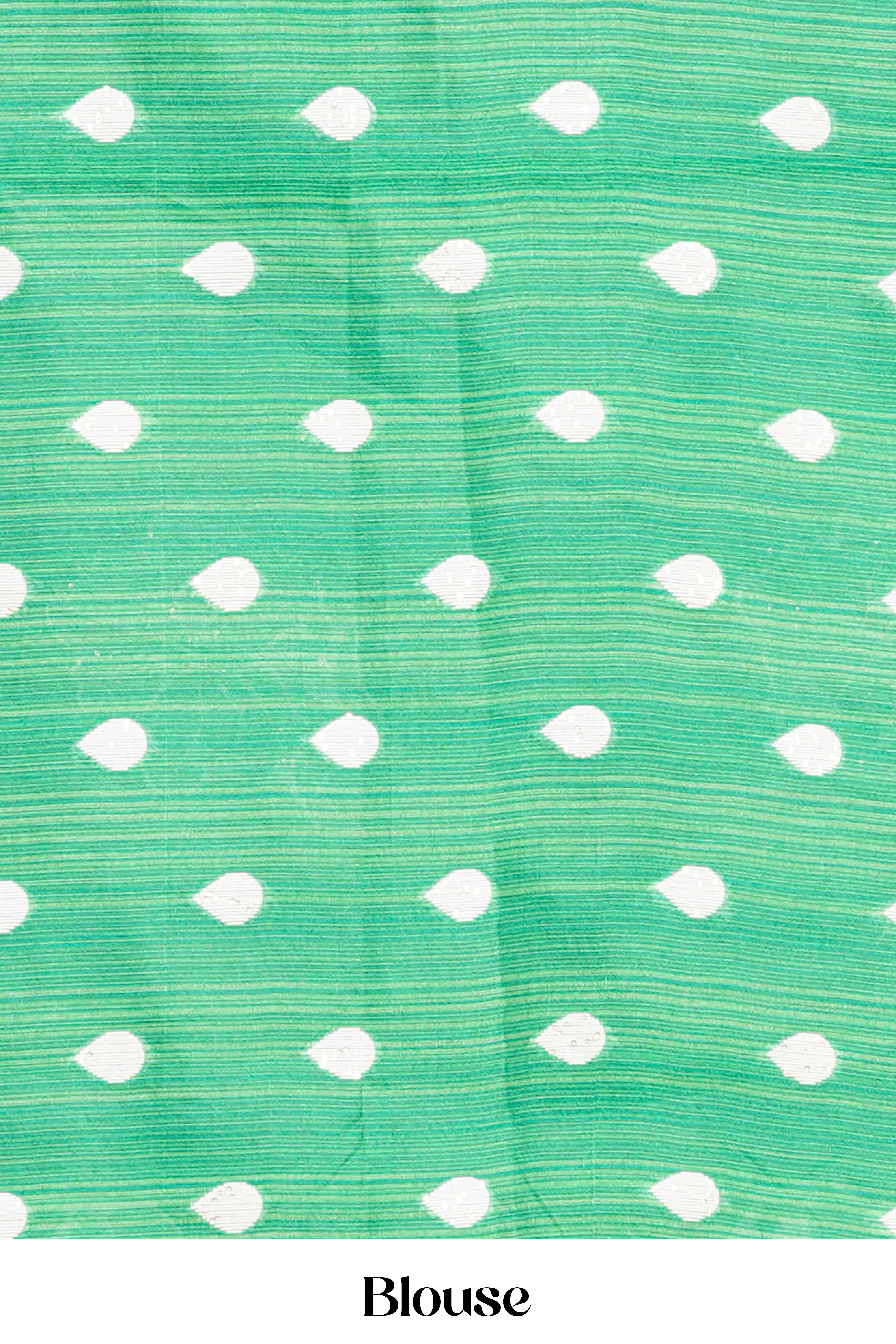 Traditional elegance green saree