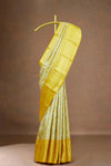 Traditional ivory tissue silk saree