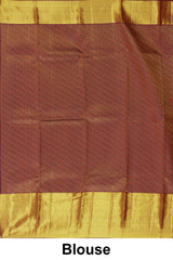 Traditional red and maroon silk saree