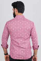 Trendy pink printed shirt