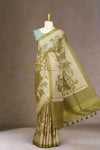 Tussar green silk weave